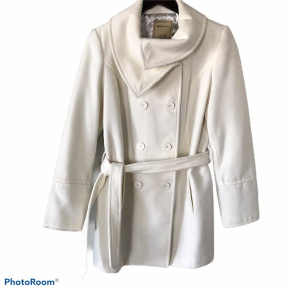 SuiteBlanco White Coat Size XL with Waist Strap - Picture 1 of 10